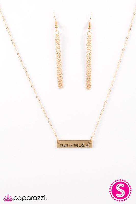Trust In The Lord - Gold Necklace