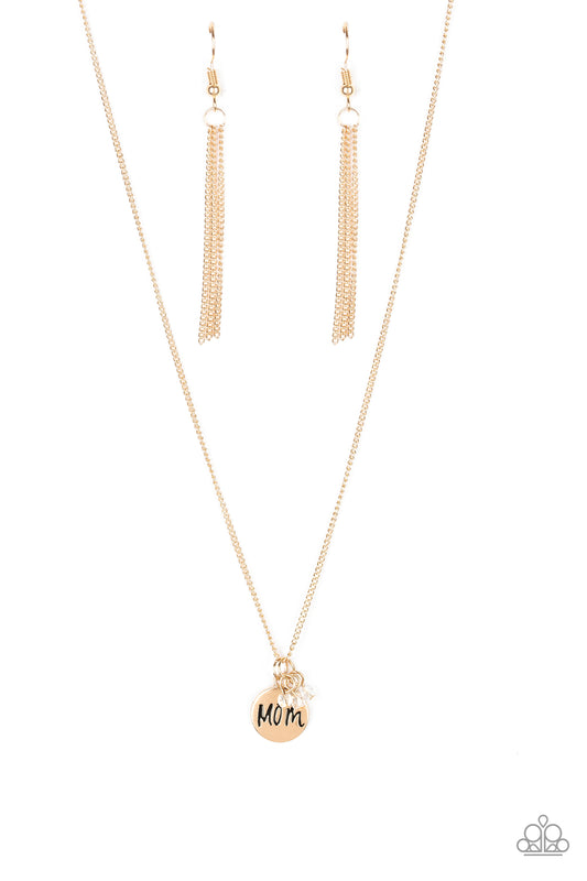 Mom Mode - Gold Paparazzi Necklace