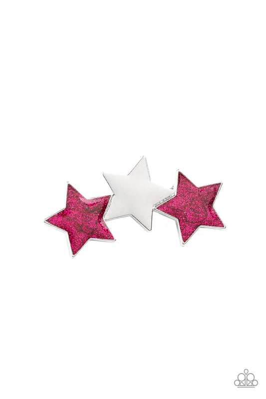 Don't Get Me STAR-ted! - Pink Hair Clip