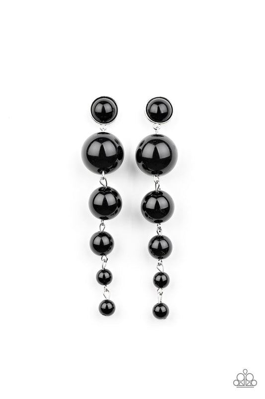 Living a WEALTHY Lifestyle - Black Post Earring