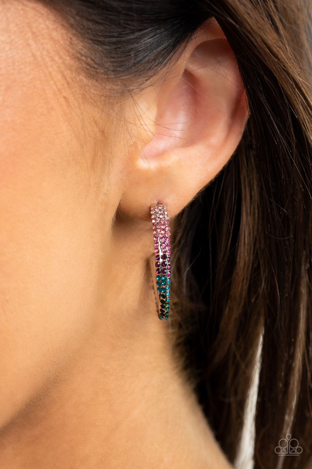 Trail Of Twinkle - Multi Paparazzi Earring