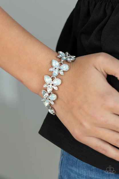 Ice Garden - White Paparazzi Bracelet