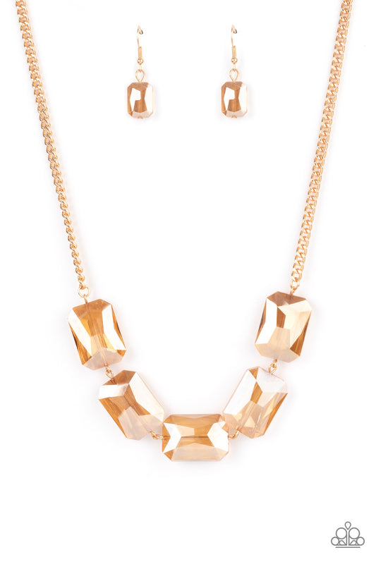 Heard It On The HEIR-Waves - Gold Paparazzi Necklace