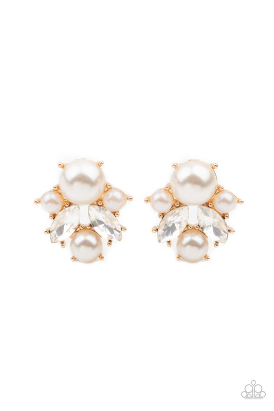 Royal Reverie - Gold Paparazzi Earring