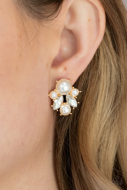 Royal Reverie - Gold Paparazzi Earring