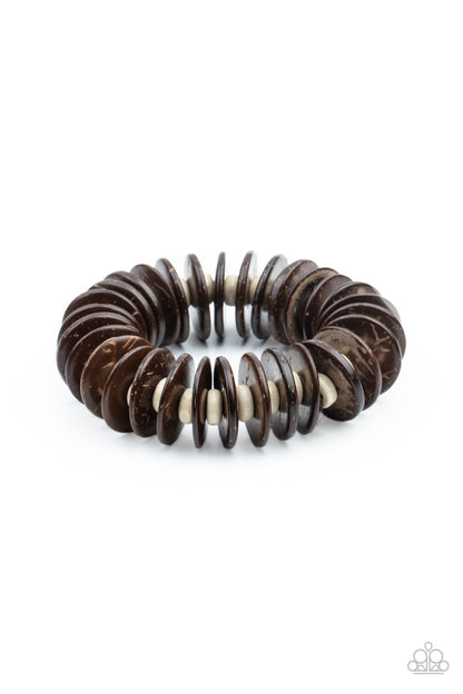 Caribbean Reefs - Brown Paparazzi Bracelet