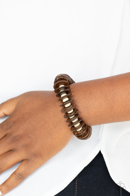 Caribbean Reefs - Brown Paparazzi Bracelet