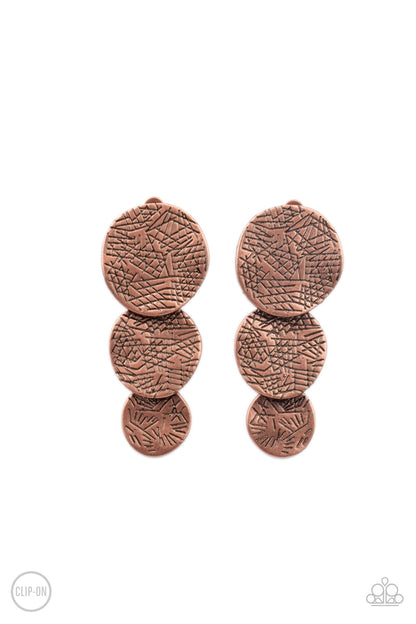 Ancient Antiquity - Copper Paparazzi Earring