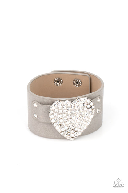 Flauntable Flirt - Silver Paparazzi Bracelet