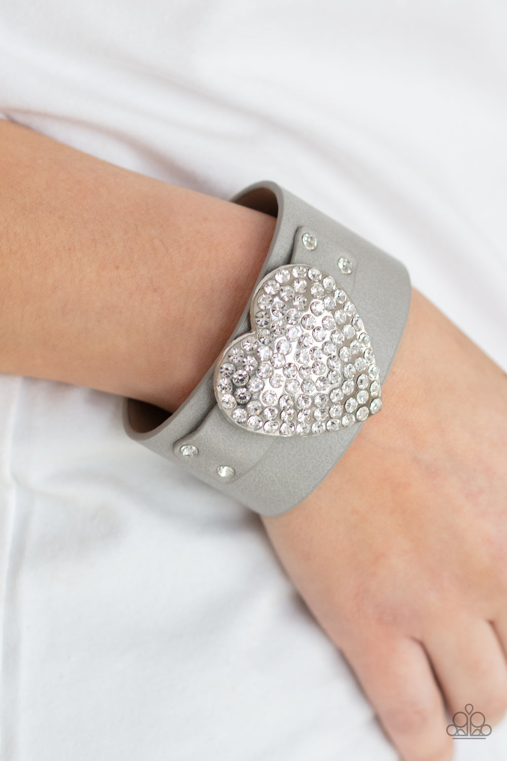 Flauntable Flirt - Silver Paparazzi Bracelet