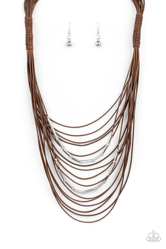 Nice CORD-ination - Brown Paparazzi Necklace