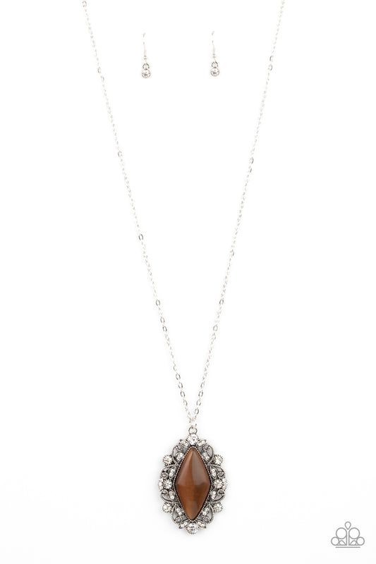 Exquisitely Enchanted - Brown Paparazzi Necklace