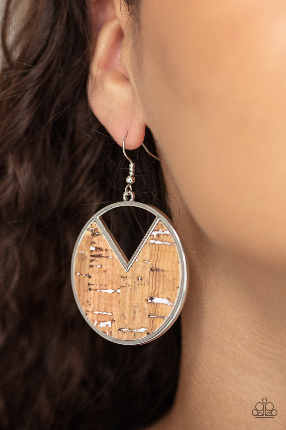 Nod to Nature - White Paparazzi Earring