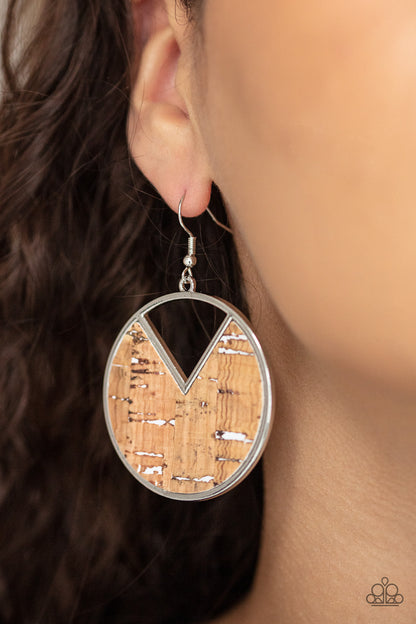Nod to Nature - White Paparazzi Earring