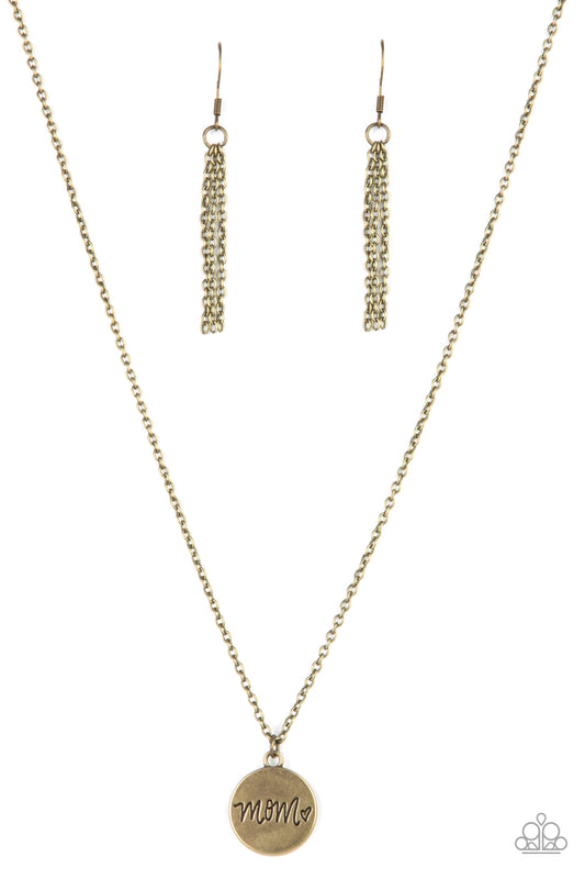 The Cool Mom - Brass Paparazzi Necklace