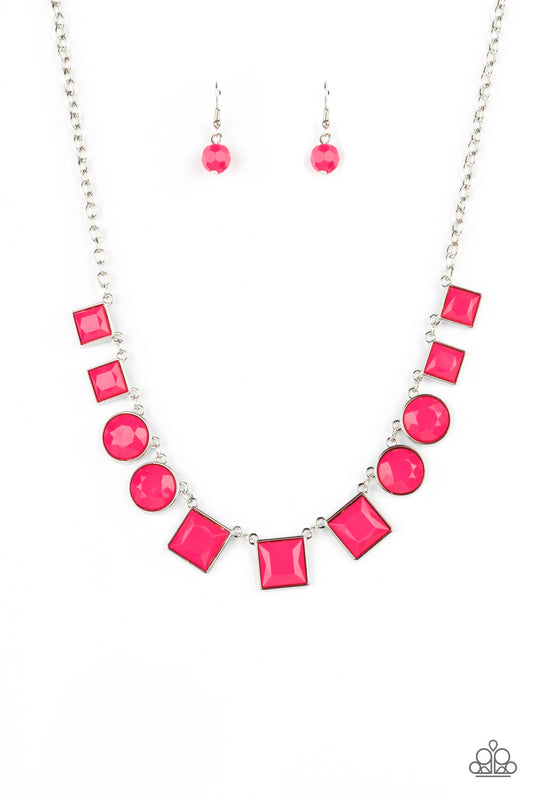 Tic Tac TREND - Pink Necklace