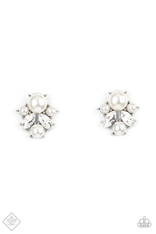 Royal Reverie - White Paparazzi Earring