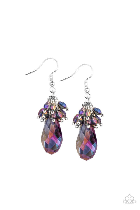 Well Versed in Sparkle - Purple Earring