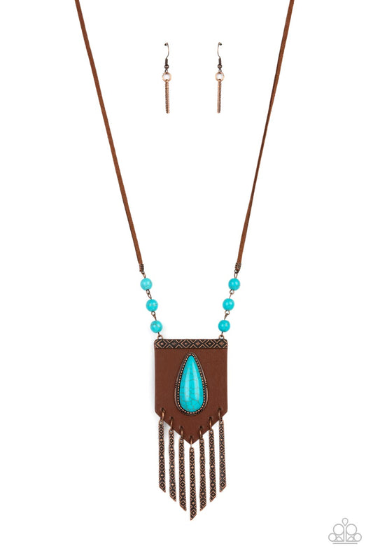 Enchantingly Tribal - Copper Necklace