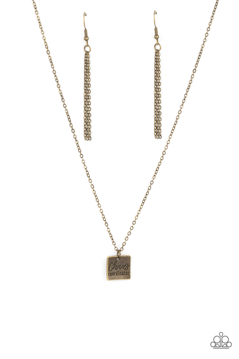 Chaos Coordinator - Brass Paparazzi Necklace