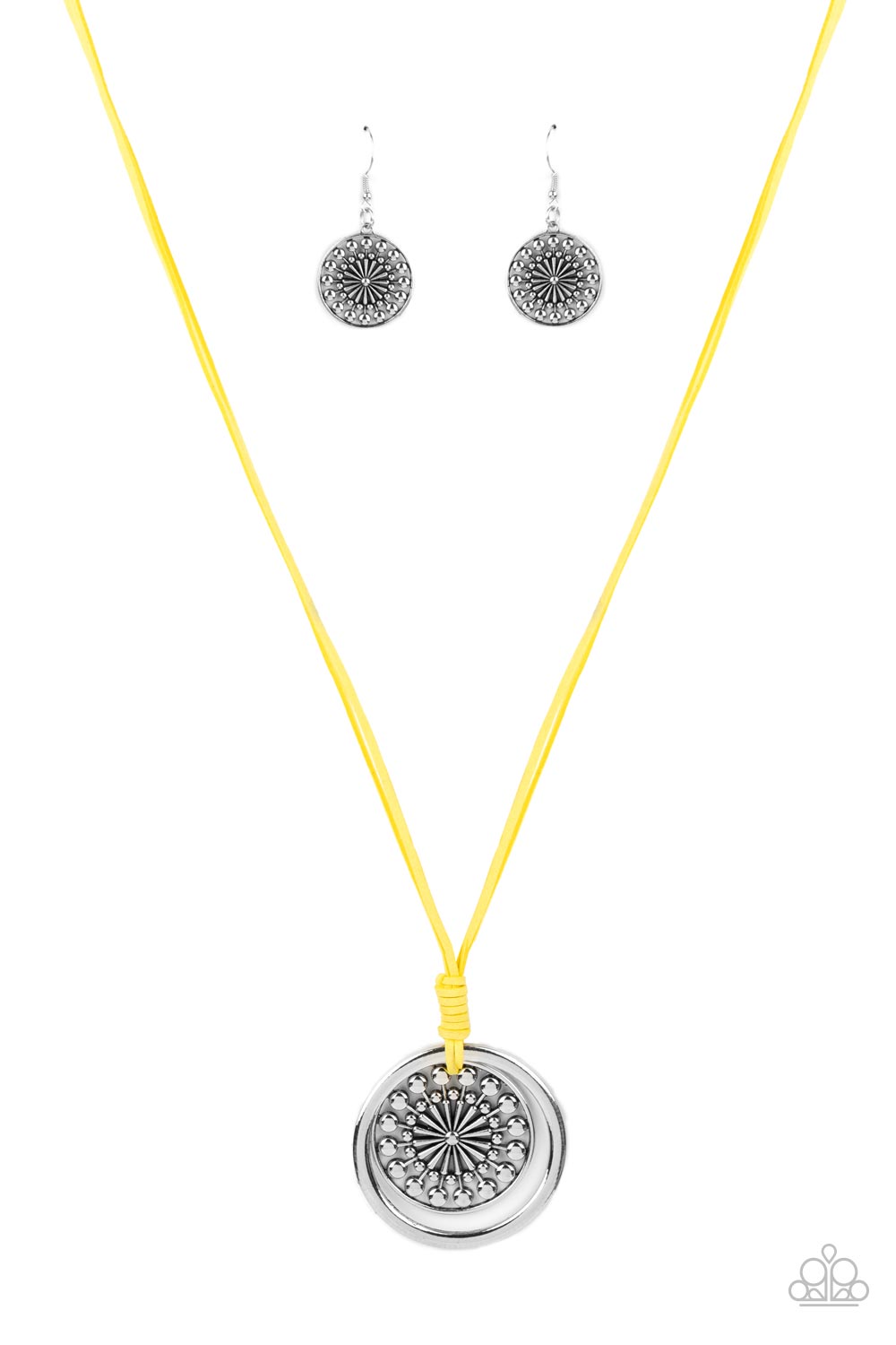 One MANDALA Show - Yellow Paparazzi Necklace