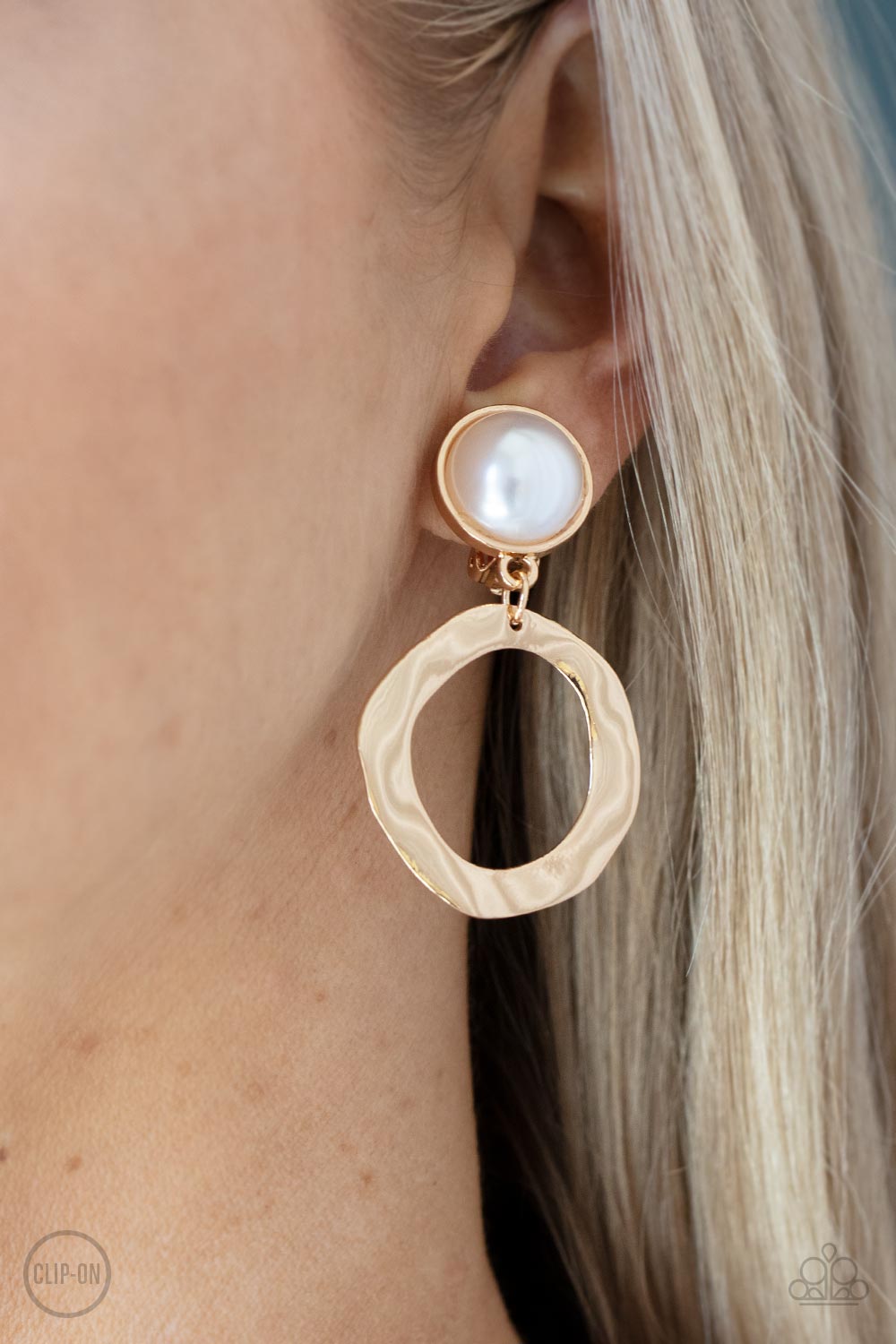 Vintage Veracity - Gold Paparazzi Earring