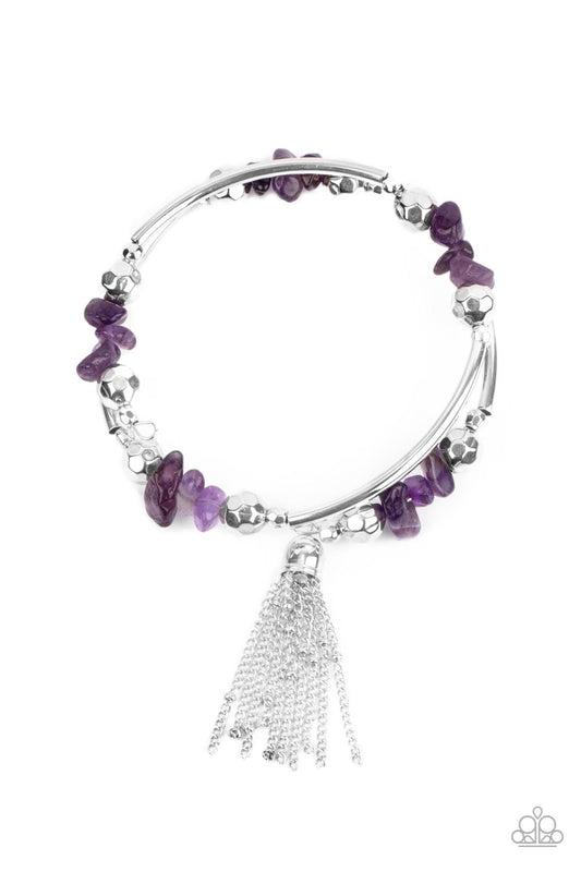 Mineral Mosaic - Purple Paparazzi Bracelet