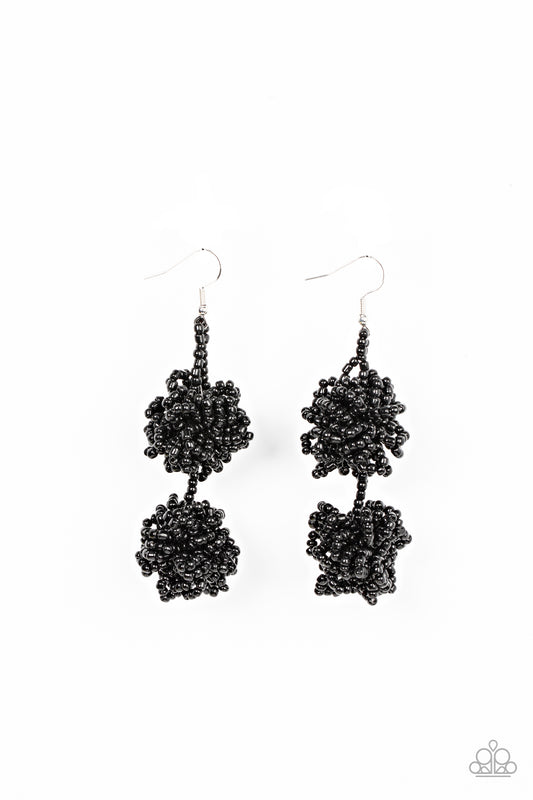 Celestial Collision - Black Paparazzi Earring