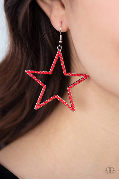 Count Your Stars - Red Earring