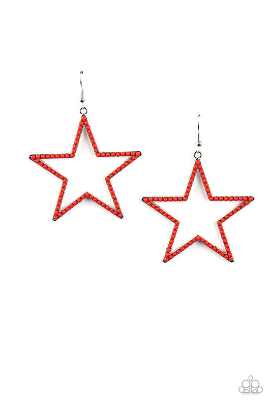 Count Your Stars - Red Earring
