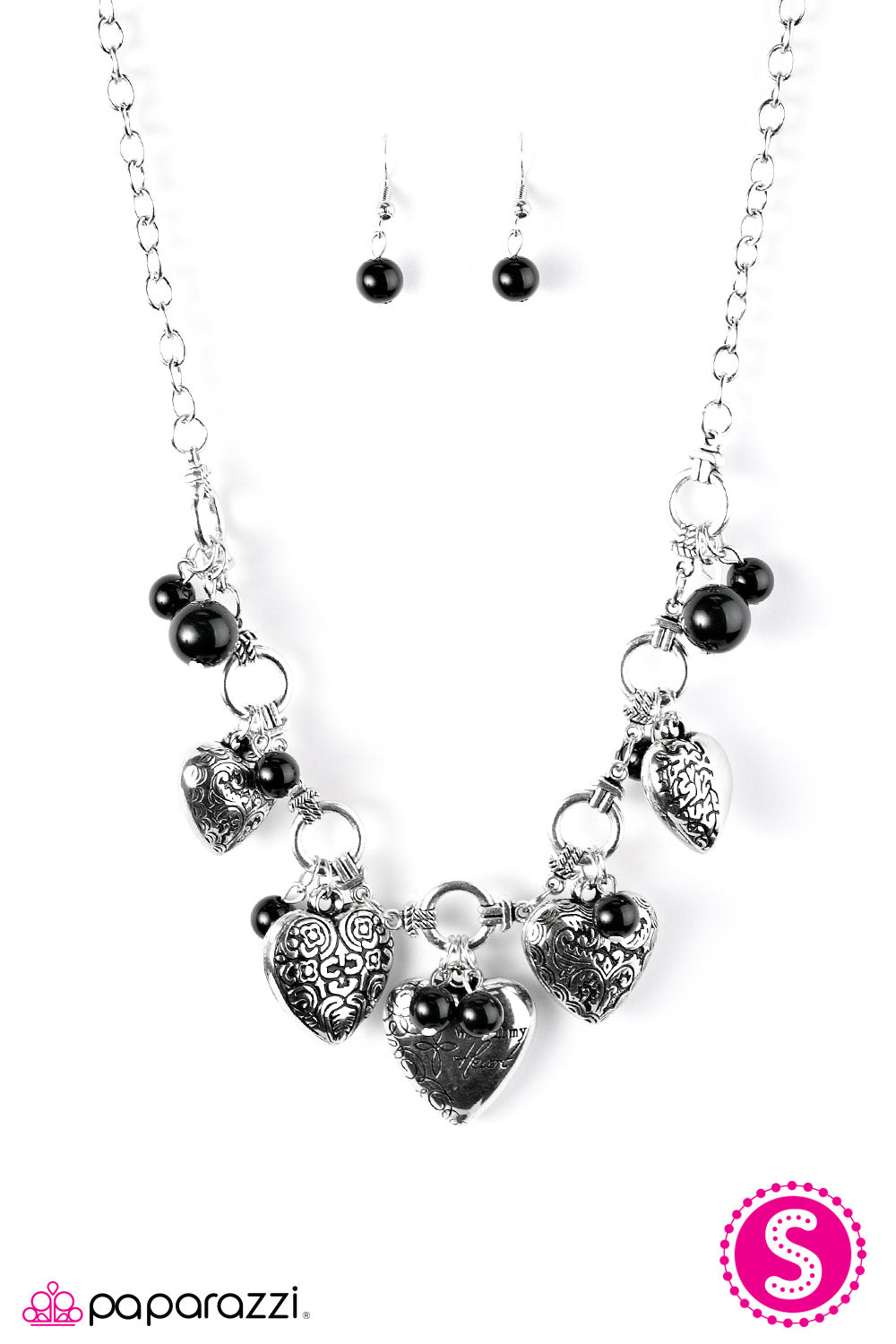 With All Your Heart - Black Necklace