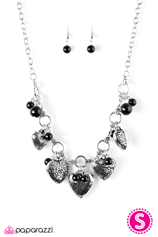 With All Your Heart - Black Necklace