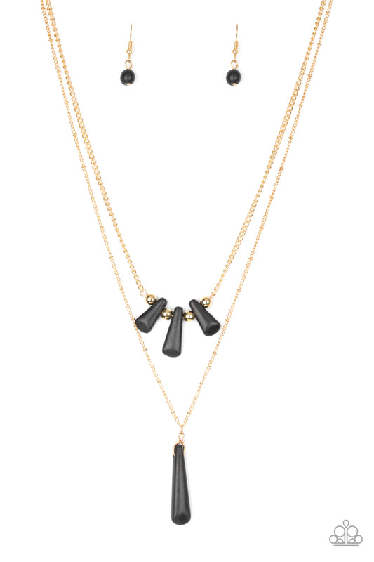 Basic Groundwork - Black Paparazzi Necklace