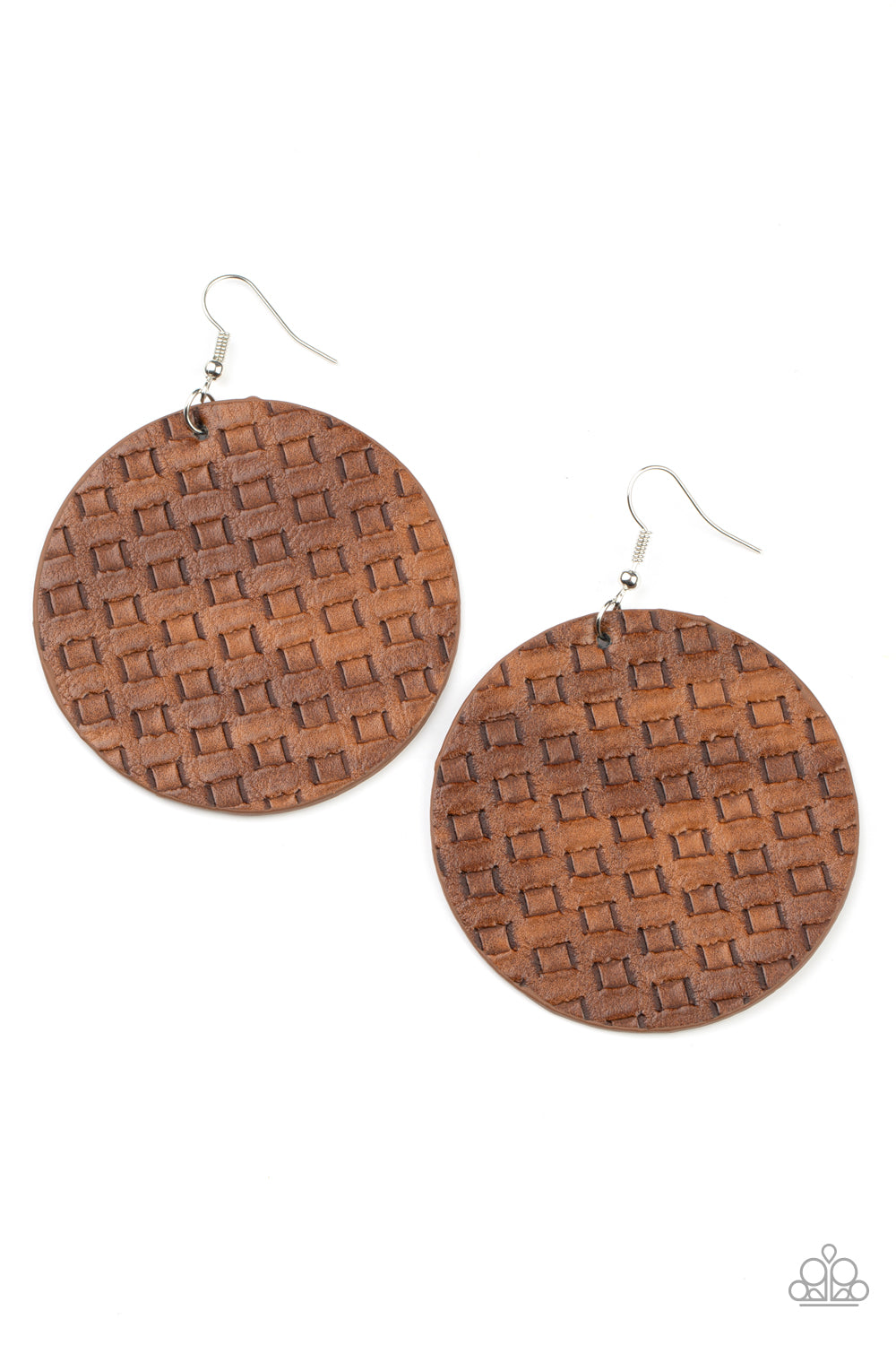 WEAVE Me Out Of It - Brown Paparazzi Earring