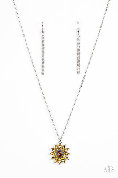 Formal Florals - Yellow Necklace