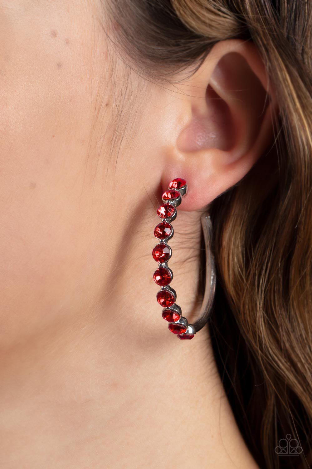 Photo Finish - Red Paparazzi Earring