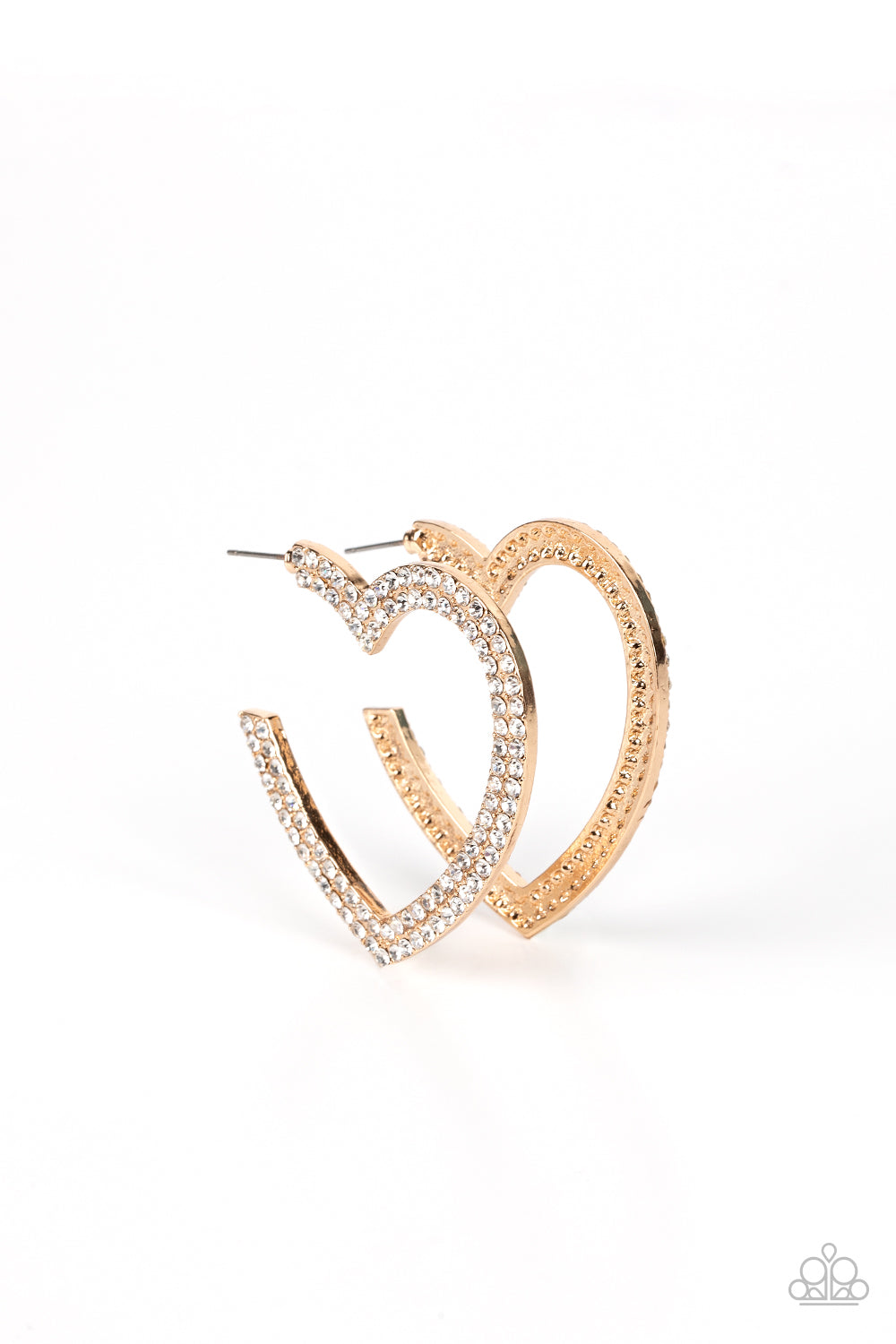 AMORE to Love - Gold Paparazzi Earring