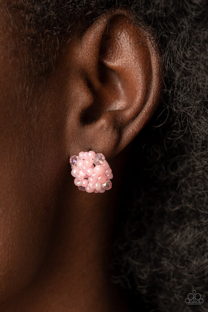 Bunches of Bubbly - Pink Paparazzi Earring