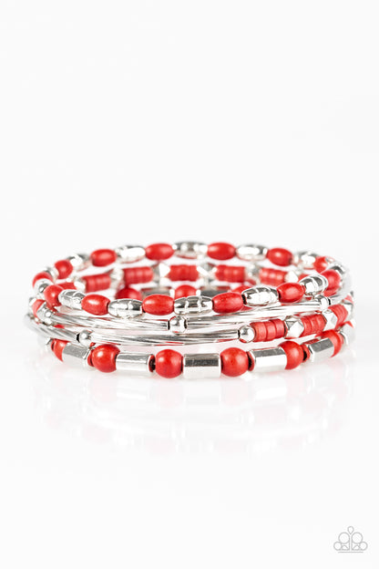 Just CONGO With It - Red Paparazzi Bracelet
