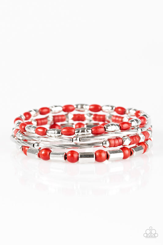 Just CONGO With It - Red Paparazzi Bracelet