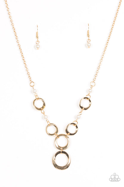 Perfectly Poised - Gold Necklace