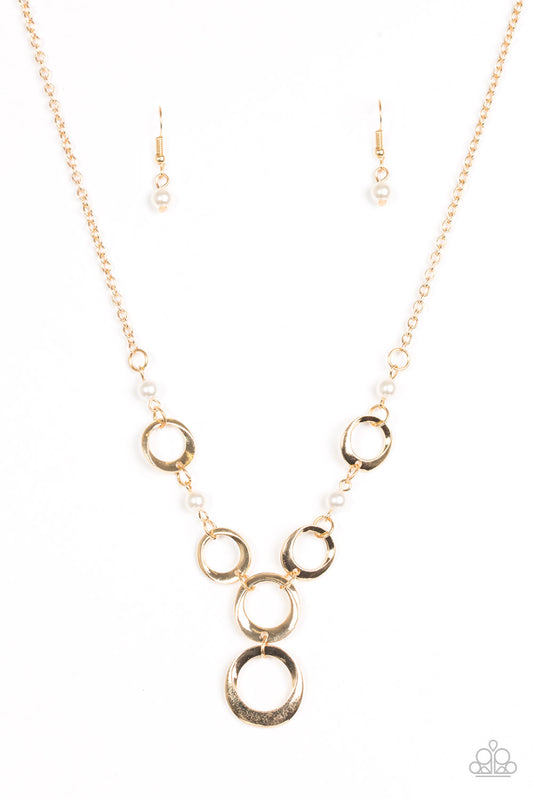 Perfectly Poised - Gold Necklace