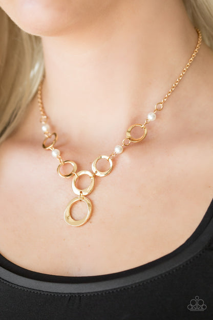 Perfectly Poised - Gold Necklace