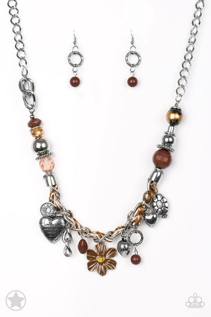 Charmed, I Am Sure - Brown Paparazzi Necklace