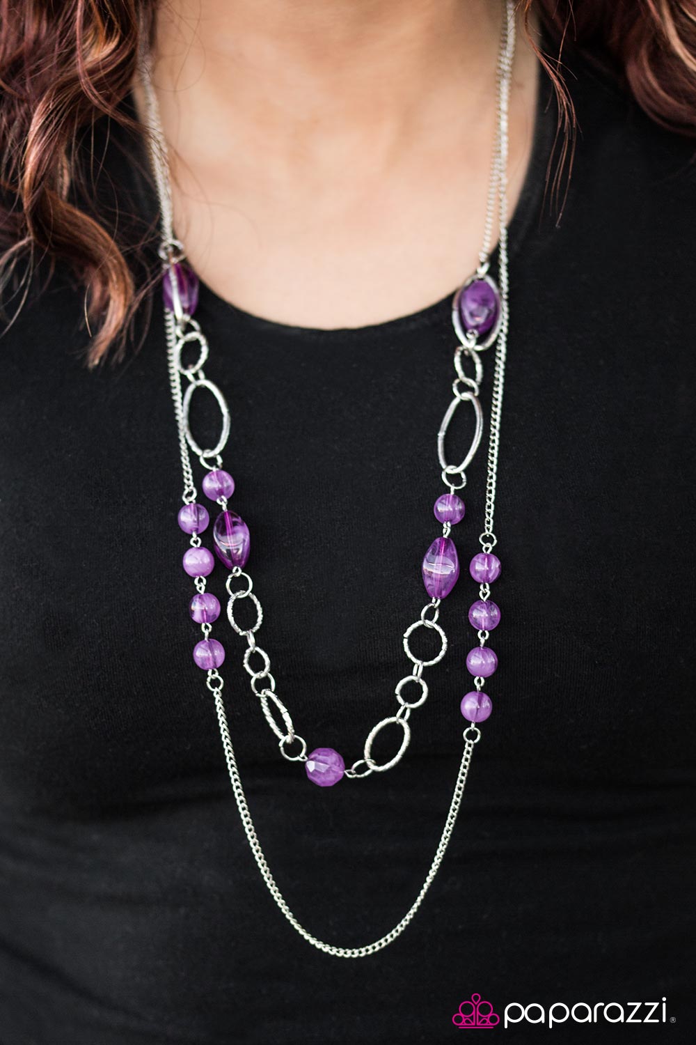 Touch The Clouds - Purple Necklace