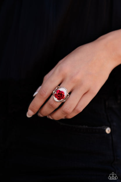 ROSE to My Heart - Red Paparazzi Ring