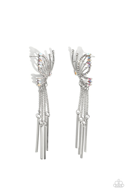 A Few Of My Favorite WINGS - White Paparazzi Earring