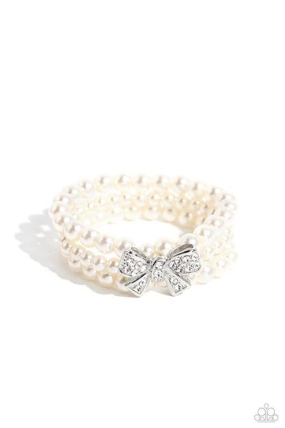 How Do You Do? - White Paparazzi Bracelet