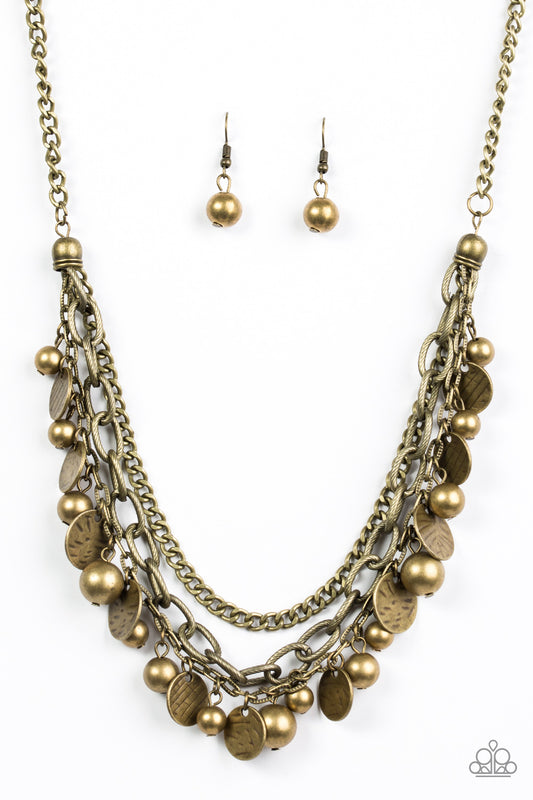 Cast Away Treasure - Brass Necklace