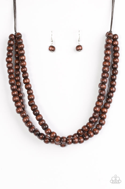 Summer Mai Tai - Brown Paparazzi Necklace